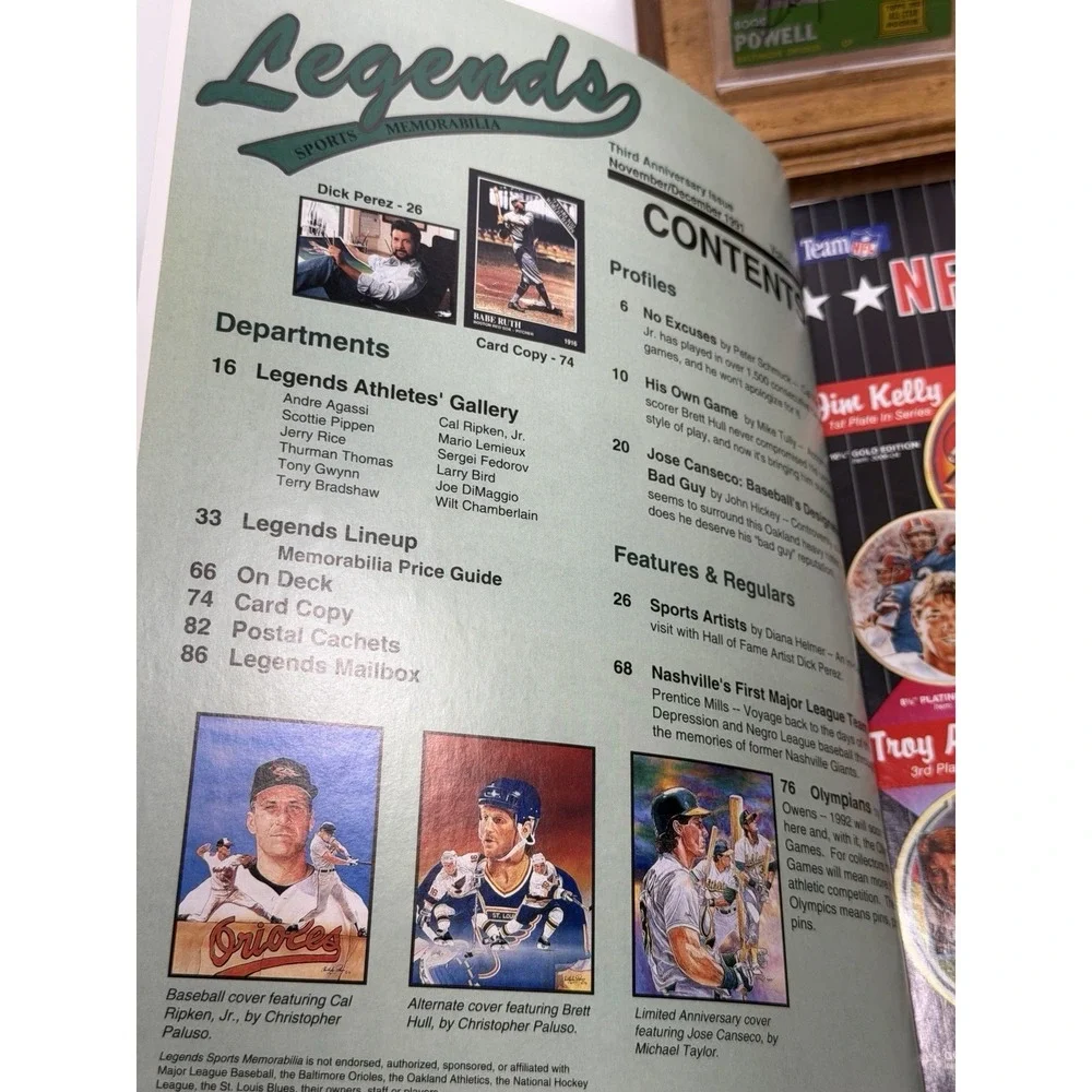 Baltimore Orioles Signed 1963 Topps Boog Powell + OAL Baseball + Mag Lot
